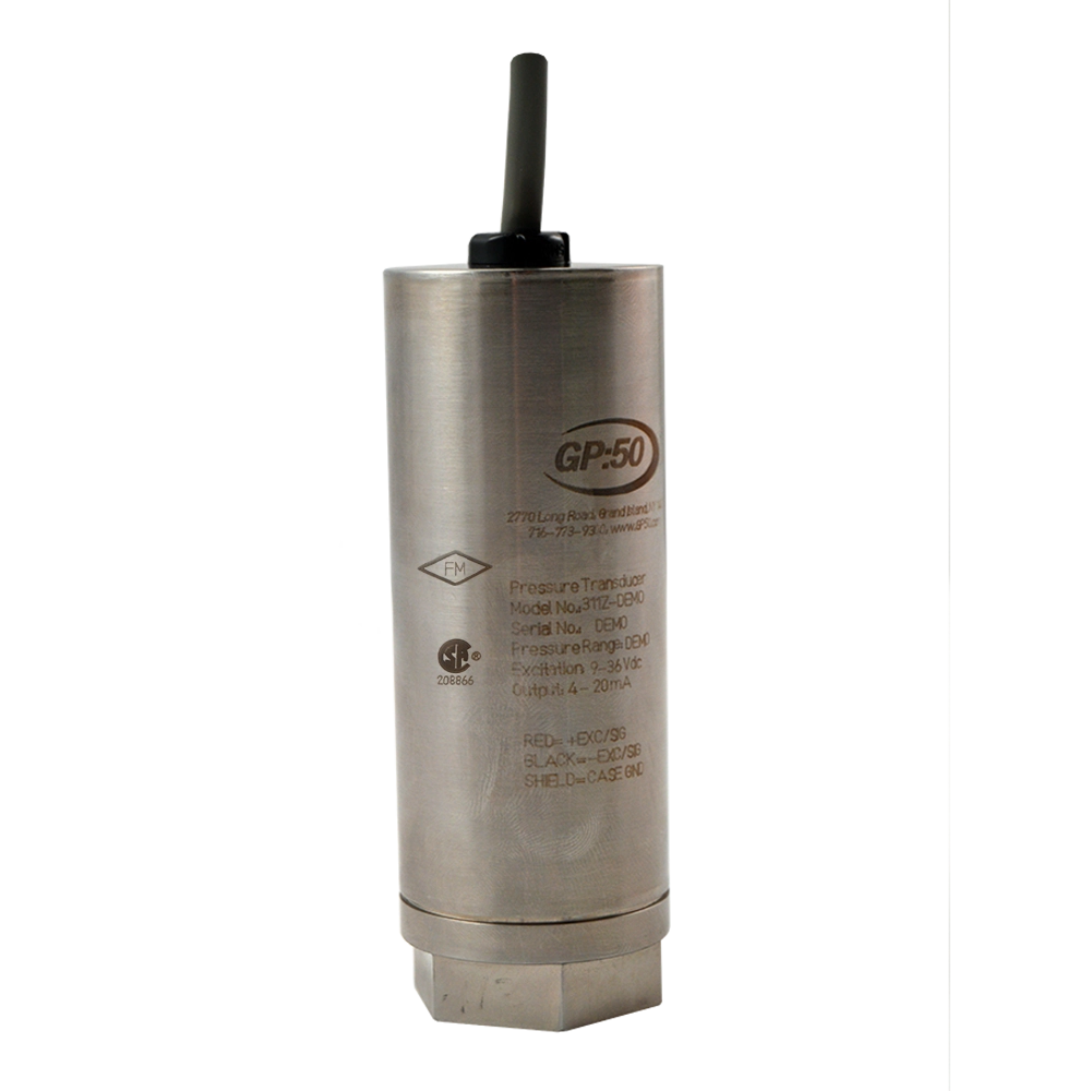 GP:50 Model 311 I/GI/AI Industrial Grade Pressure Transducer Image